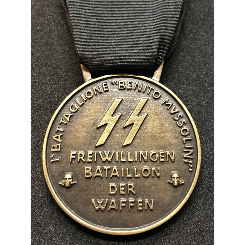 Medaglia Commemorativa delle SS Italiane del 1° Battaglione Volontari Bersaglieri "Benito Mussolini"