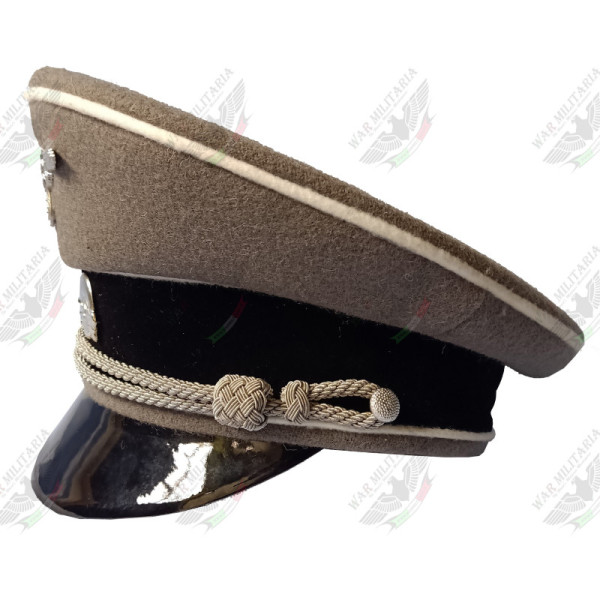 Waffen SS Officers Visor Cap - Stone Grey