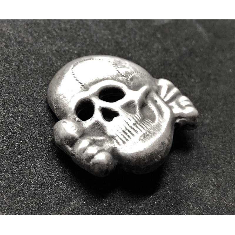 SS Totenkopf Skull Badge For Hat (1st Design)