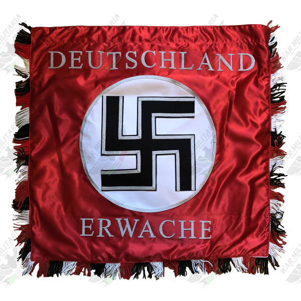 Bandiera Ricamata a Mano - Stendardo Deutschland Erwache