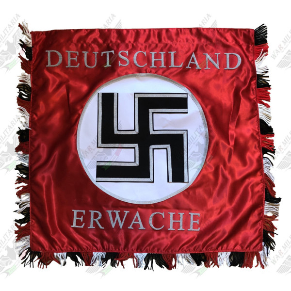Hand Embroidered Flag - Deutschland Erwache Banner