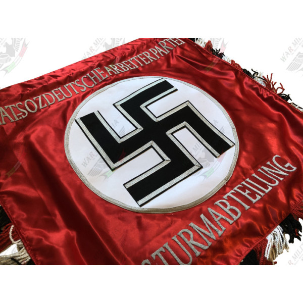 Bandiera Ricamata a Mano - Stendardo dei Reparti d'Assalto del NSDAP