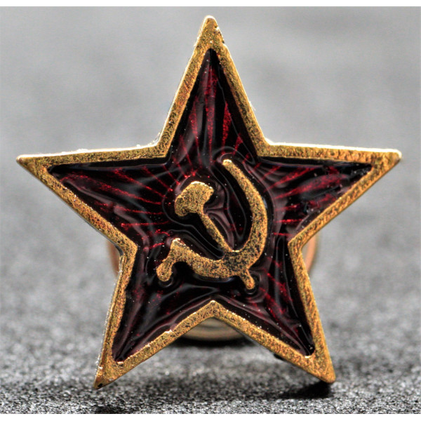 Kommunistische propagandistische Anstecknadel