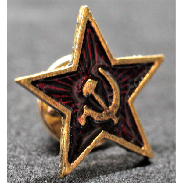 Kommunistische propagandistische Anstecknadel