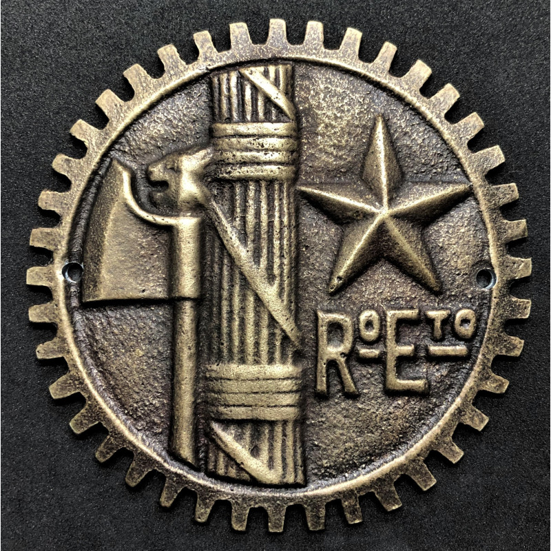Faschistischer Motorrad/LKW Plakette der königlichen Armee