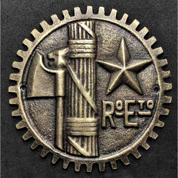 Fascist Motorcycle/Truck plaque of the Royal Army