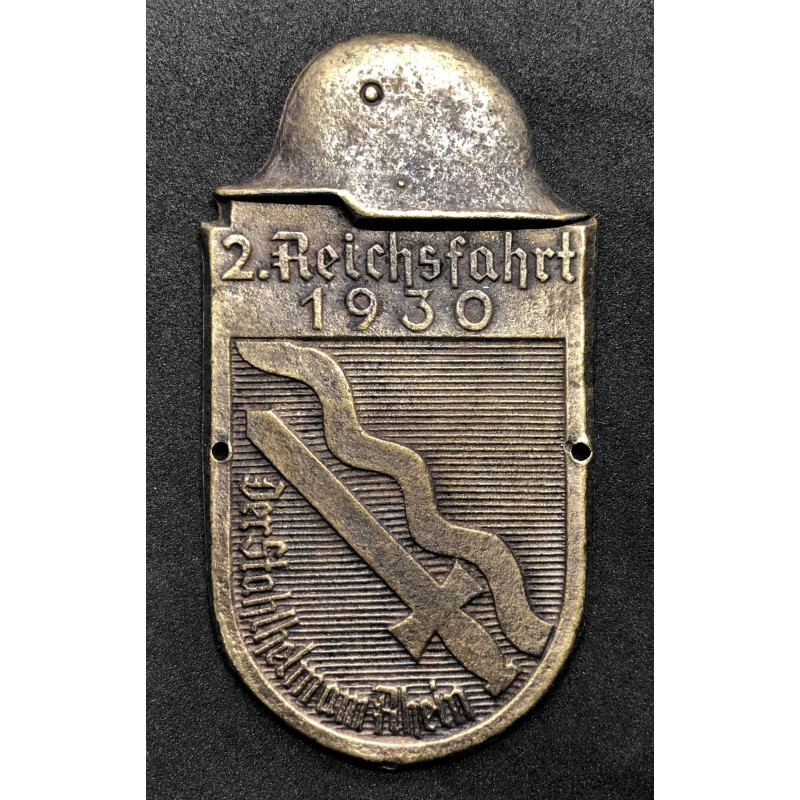 Automobilplakette - 2. ReichsFahrt 1930 (Bronze)