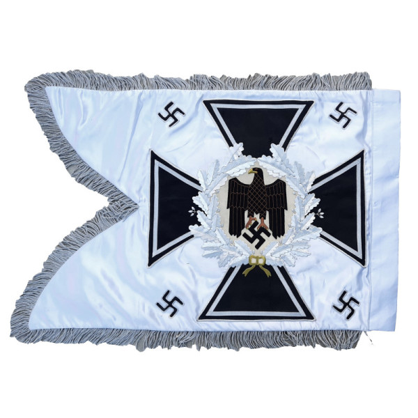 Handgestickte Fahne - Schwalbenschwanzbanner der Wehrmacht