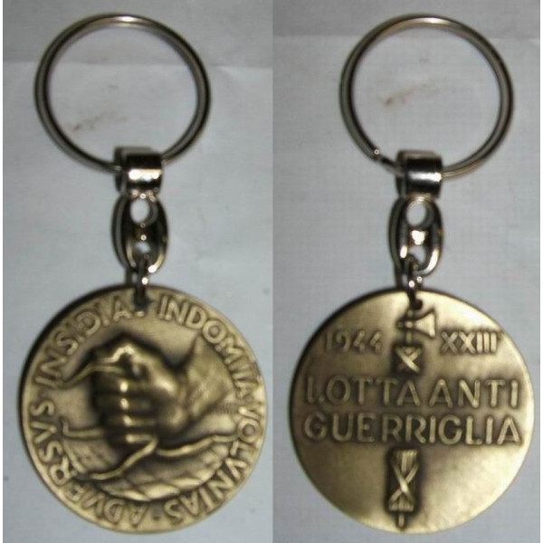 Portachiavi - Profilo Continuo di Mussolini