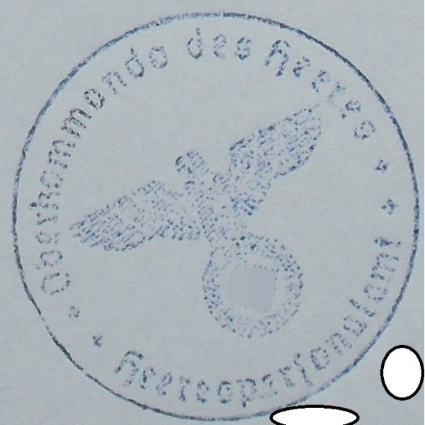 Stempel - Oberkommando Des Heeres, Heerespersonalamt