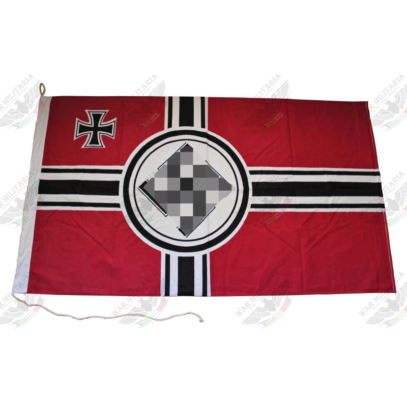 Repro Bandiera Reichskriegsfahne ww2 in cotone. Per Rievocazione.