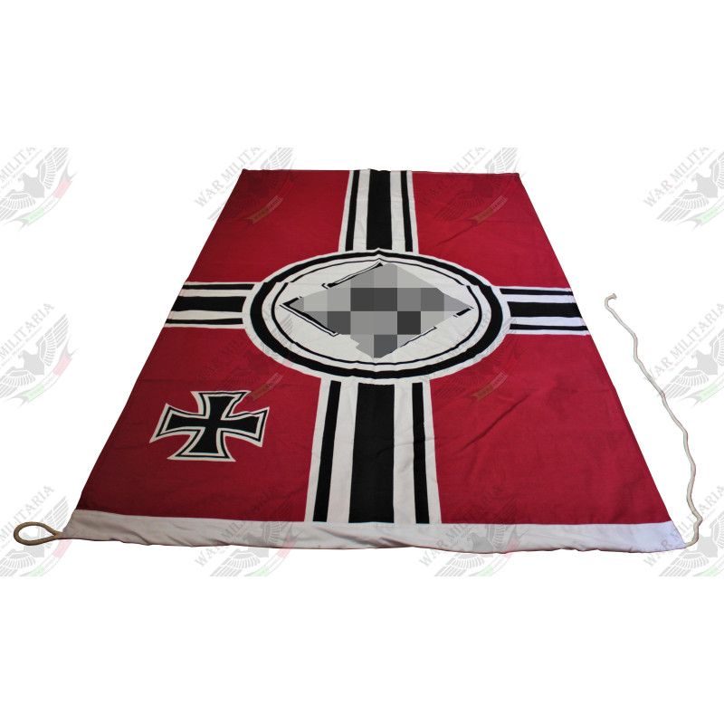Repro Bandiera Reichskriegsfahne ww2 in cotone. Per Rievocazione.
