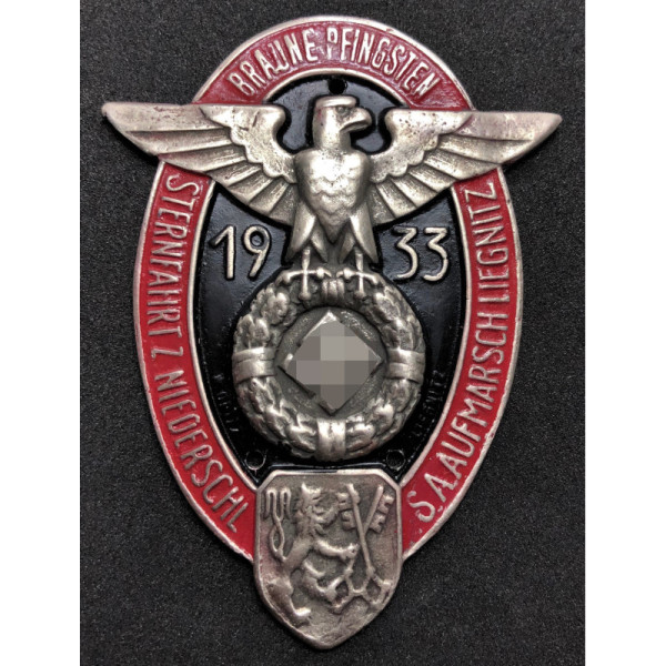 Autoplakette "Braune Pfingsten 1933"