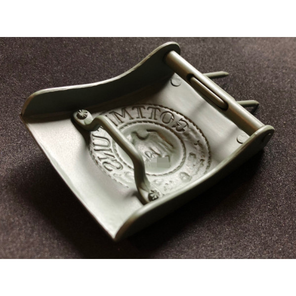 Repro green Wehrmacht Belt Buckle ww2 for reenactment.