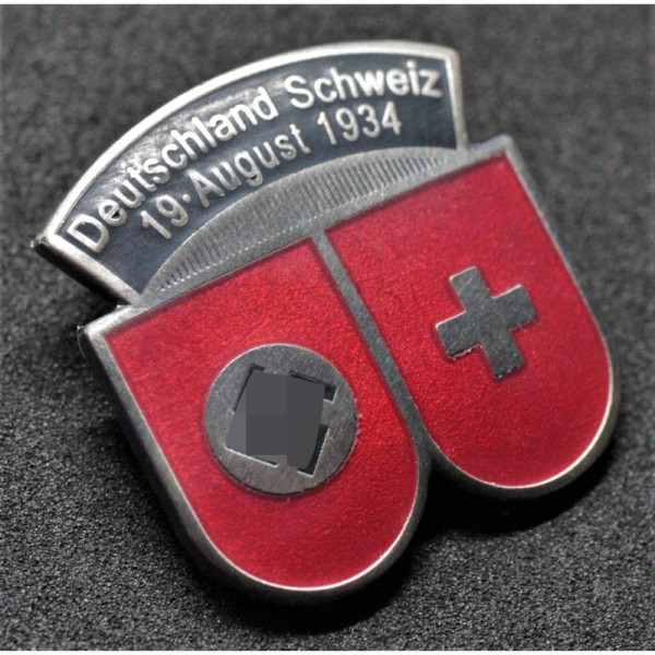 Distintivo per la Partita di Calcio del 1934 tra Germania e Svizzera