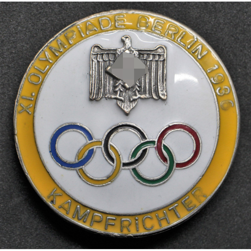 Badge for  Judges of the Berlin Olympics 1936 (Yellow)