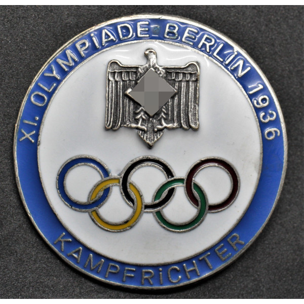 Abzeichen für Richter der Olympischen Spiele in Berlin 1936 (Blau) 2