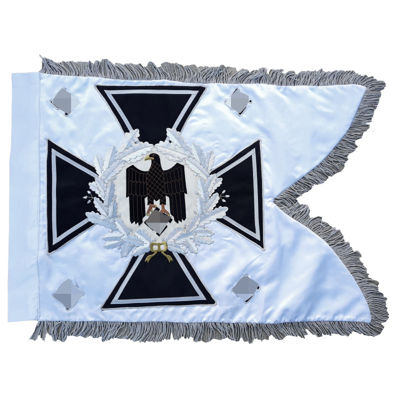 Bandiera Ricamata a Mano - Stendardo a Coda di Rondine delle Wehrmacht