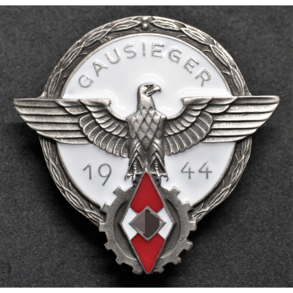 Distintivo HitlerJugend - Gausieger im Reichsberufswettkampf 1944 2