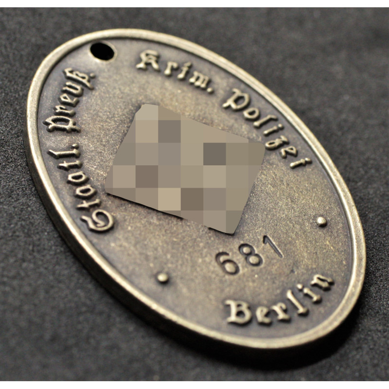Prussian Police Tag