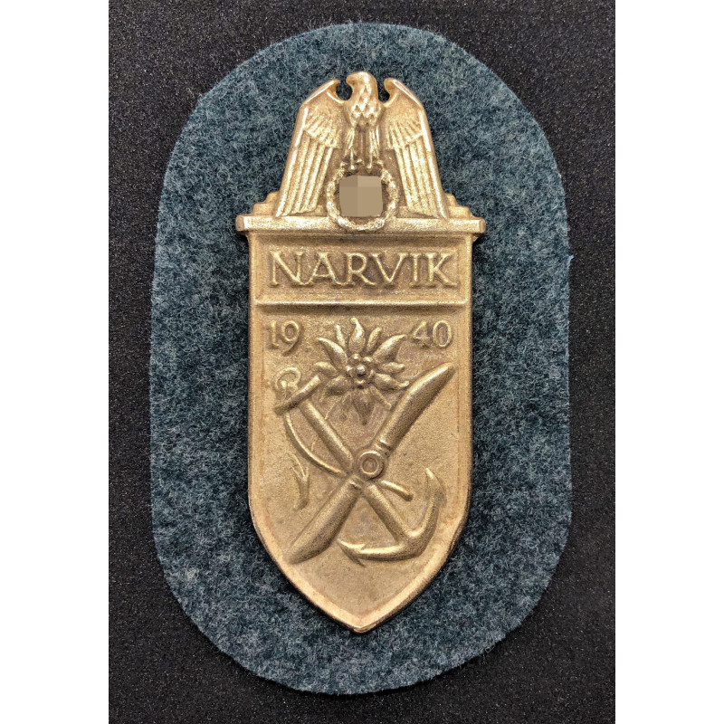 "Narvik 1940" Battle Shield (Gold)