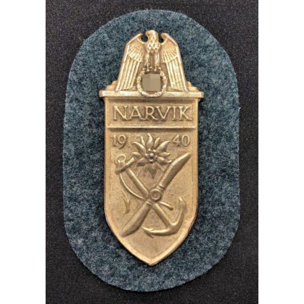 "Narvik 1940" Battle Shield (Gold)