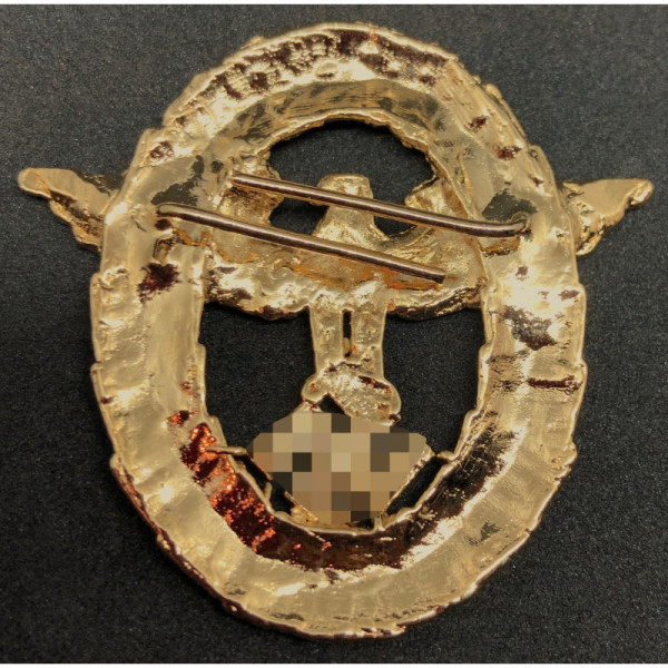 Fregio Da Cappello Della Polizia (Tipo 2, Oro)
