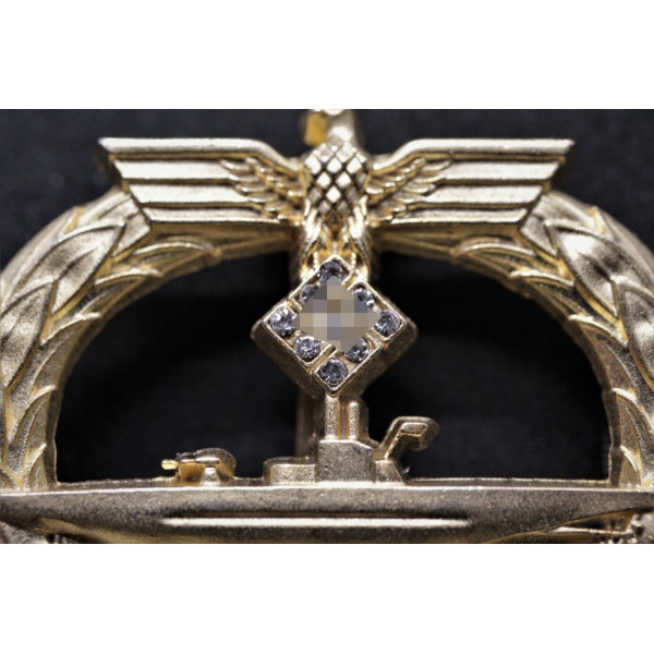 U-Boot-Kriegsabzeichen 1939 - mit Diamanten