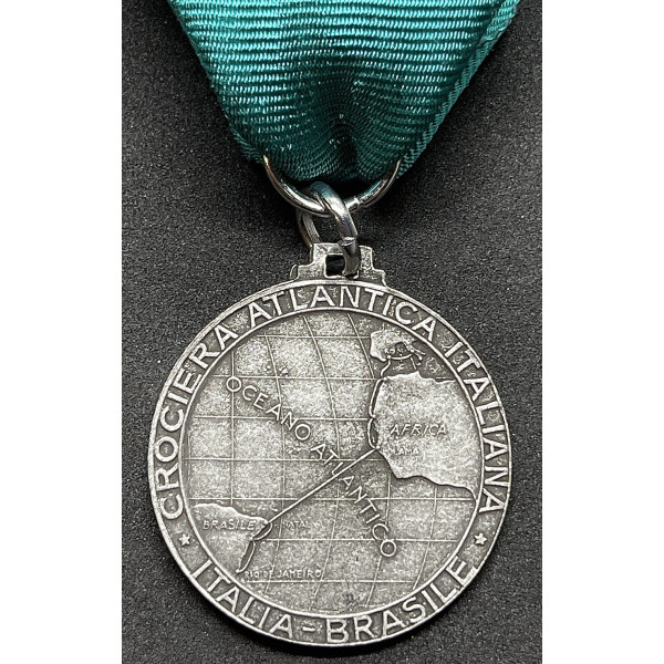 Medaille der italienischen Atlantikkreuzfahrt Italien-Brasilien (Silber) 2