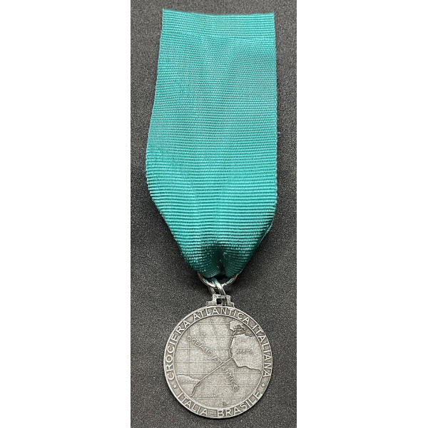 Medaille der italienischen Atlantikkreuzfahrt Italien-Brasilien (Silber)