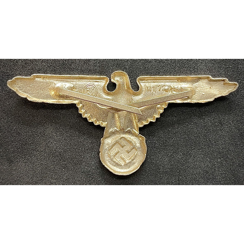 SS Eagle Hat Badge Gold (First type)