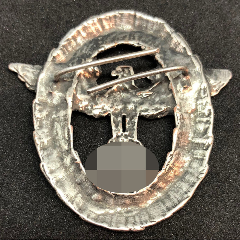 Fregio Da Cappello Della Polizia (Tipo 2, Argento)
