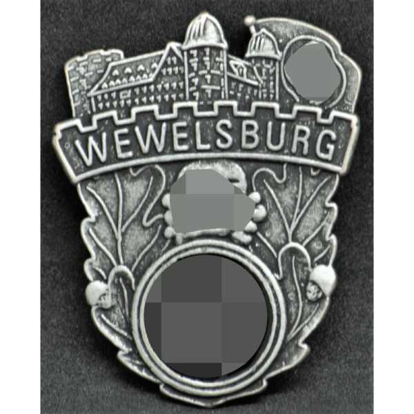 SS Wewelsburg Castle Commemorative Badge (with brooch)