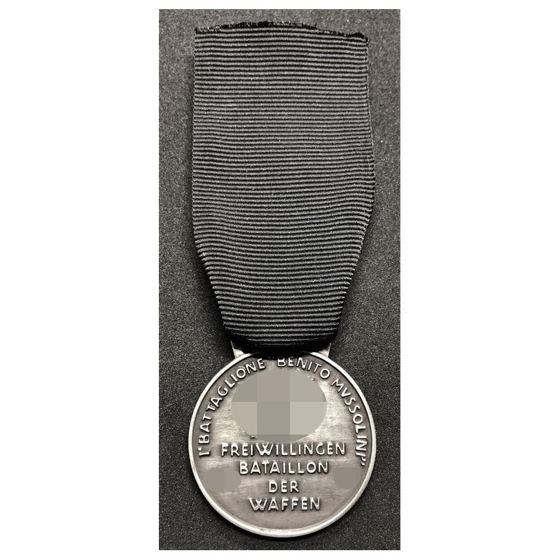 Gedenkmedaille der italienischen SS des 1. Bersaglieri-Freiwilligen-Bataillons "Benito Mussolini" (Silber)