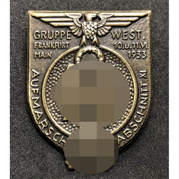 SS Gruppe-West Abschnitt XI Frankfurt am Main Rally badge