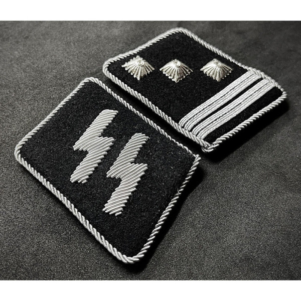 Waffen-SS Collar Tabs - Hauptsturmführer