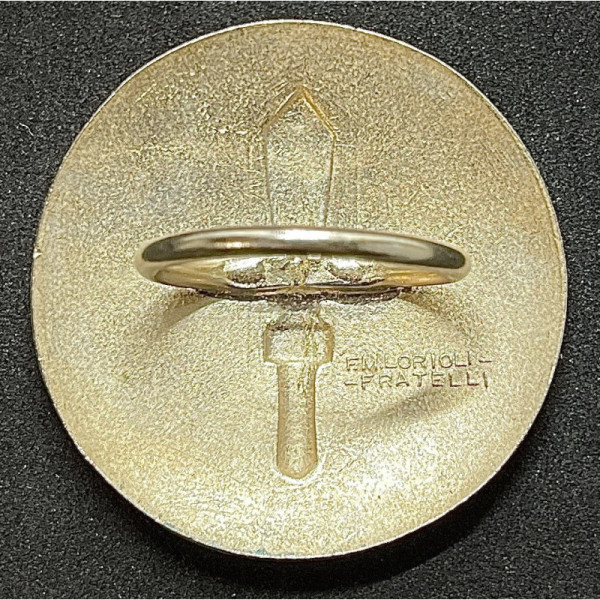 Shield of the Duce - Gold Version for Italians Abroad (with Ring)