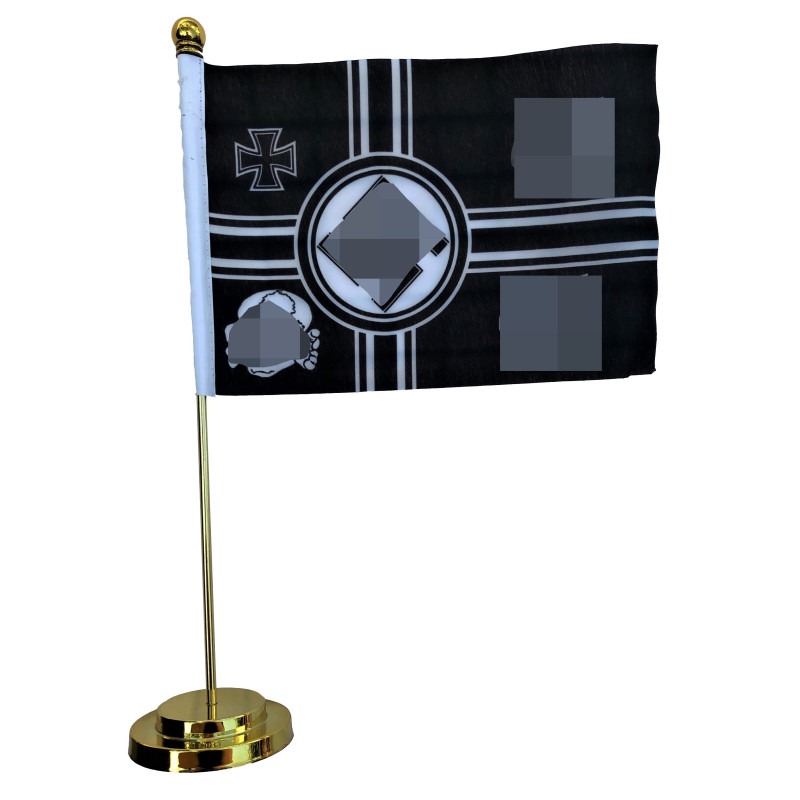-Bandierina da Tavolo con Base in Metallo - Waffen SS