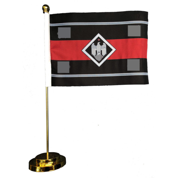 -Metall Basis Tischfahne - SS Adler