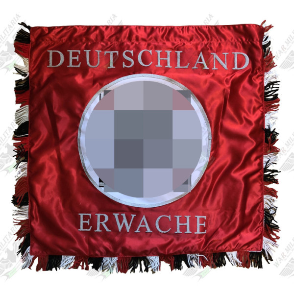 Hand Embroidered Flag - Deutschland Erwache Banner