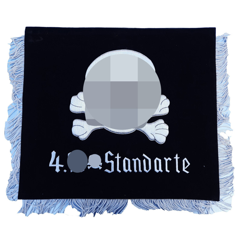 Bandiera Ricamata a Mano - Stendardo 4. SS
