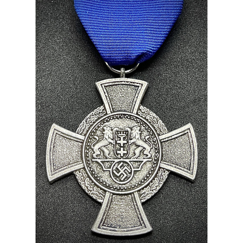 Free City of Danzig Loyalty Service Medal - 25 Years