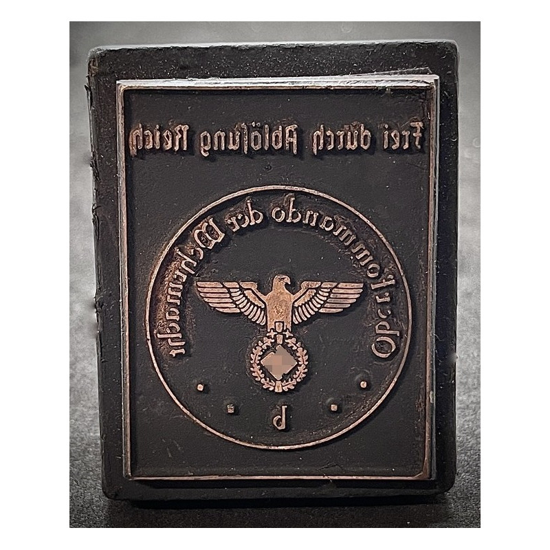 Stempel - Oberkommando der Wehrmacht - Frei durch Ablösung Reich