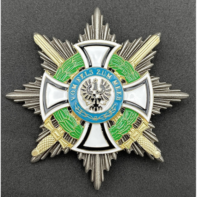 Königlicher Hausorden von Hohenzollern Bruststern der Komture mit Schwertern