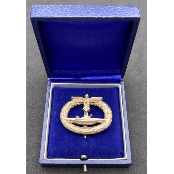 -Fall für U-Boot-Kriegsabzeichen 1939 (Abzeichen nicht enthalten)