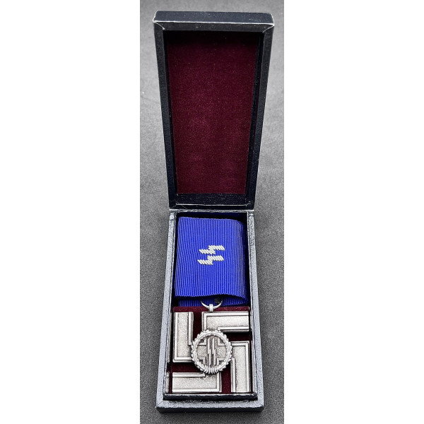 -Scatolina per Medaglia Di Lungo Servizio Nelle SS (Medaglia e nastro non inclusi)