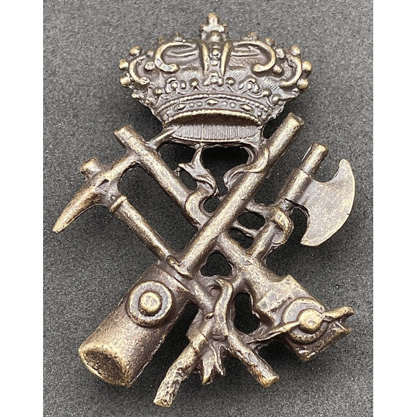 Mützenabzeichen - Bagger-Artillerie-Genie der königlichen Armee (Ende 1800)