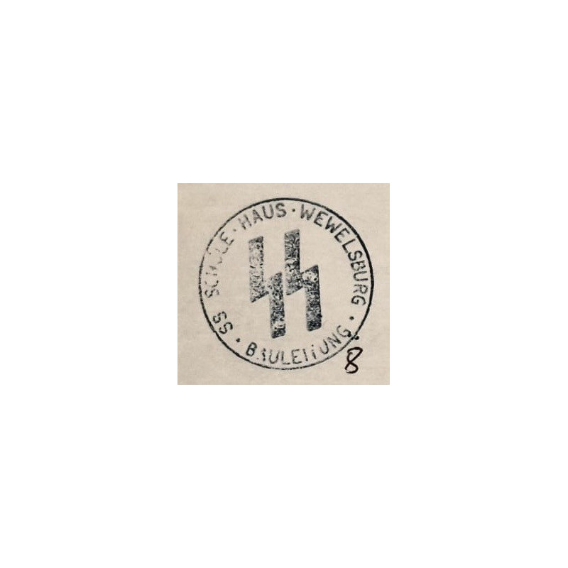 Stamp - SS Schule Haus Wewelsburg Bauleitung