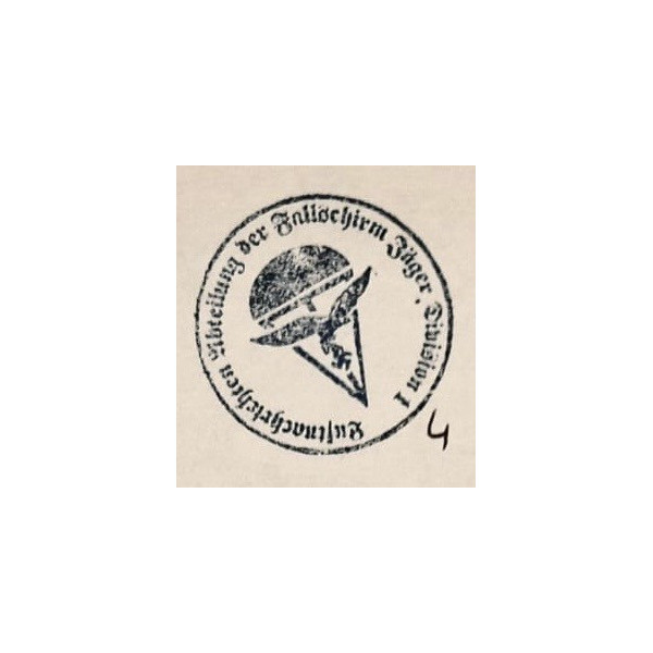 Timbro - Luftnachrichten Abteilung der Fallschirm Jäger Division 1