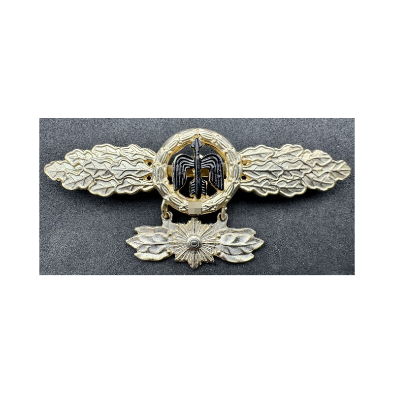 Frontflugspange für Jäger mit Sternanhänger (Gold)